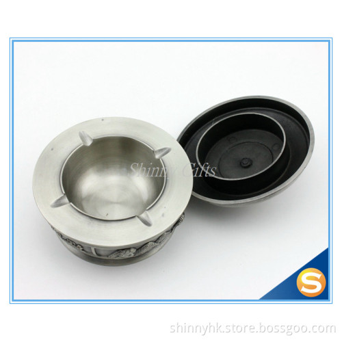 Shinny Gifts Metal Antique Brass Ashtray for Souvenir